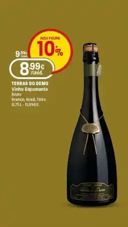 Intermarché Terras do demo vinho espumante bruto branco, rose, tinto promoção