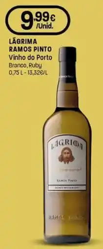 Intermarché Lágrima ramos pinto Vinho do Porto Branco, Ruby promoção