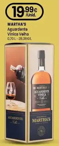 Intermarché Martha's aguardente vinica velha promoção