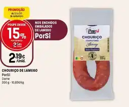 Intermarché Chouriço de lamego porsi carne promoção