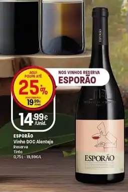 Intermarché Esporão Vinho DOC Alentejo Reserva Tinto promoção