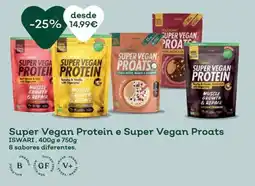 Celeiro Super Vegan Protein e Super Vegan Proats ISWARI promoção