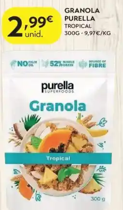 Spar Purella granola tropical promoção