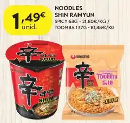 Spar Noodles shin ramyun promoção