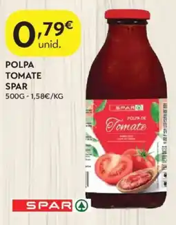 Spar Polpa de tomate spar promoção