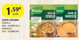Spar Sopa Knorr Cebola promoção