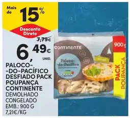 Continente Paloco-do-pacifico continente promoção