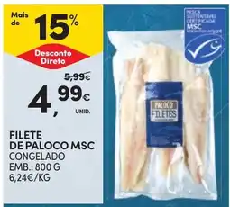 Continente filete de paloco msc promoção