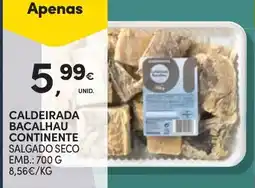 Continente Caldeirada bacalhau continente salgado seco promoção