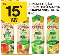Continente Compal 100% Fruta promoção