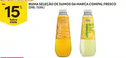 Continente Numa seleção de sumos da marca compal fresco promoção