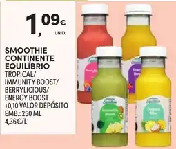 Continente Smoothie continente equilíbrio promoção