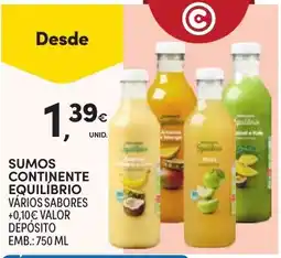 Continente Sumos continente equilíbrio vários sabores promoção