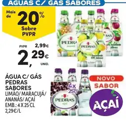 Continente água c/ gás pedras sabores promoção