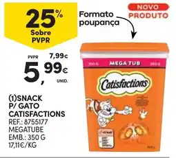Continente Snack p/ gato catisfactions promoção