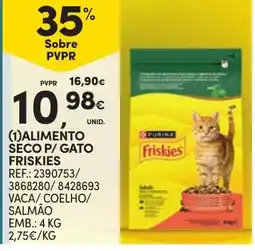 Continente alimento seco p/ gato friskies promoção