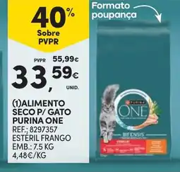 Continente alimento seco p/ gato purina one promoção