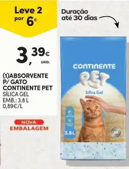 Continente Absorvente p/gato continente pet promoção