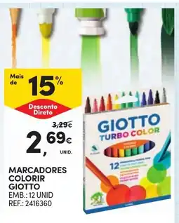 Continente Marcadores colorir giotto promoção
