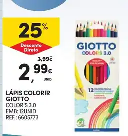 Continente Lápis colorir giotto color's 3.0 promoção