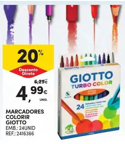 Continente Marcadores colorir giotto promoção