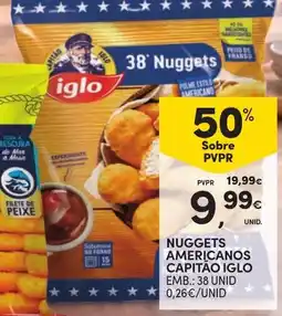 Continente Nuggets americanos capitao iglo promoção