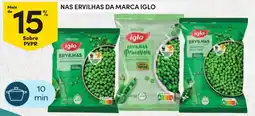Continente ervilhas da marca iglo promoção