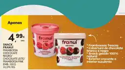 Continente Snack franuí framboesa chocolate negro/chocolate leite/framboesa pink promoção