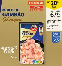 Continente miolo de gambão selvagem iglo promoção