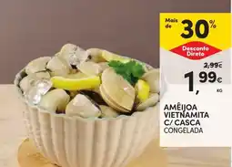 Continente Amêijoa vietnamita c/ casca congelada promoção