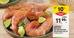 Continente Gambão grande da argentina selvagem 20/30 congelado promoção