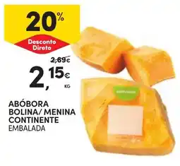 Continente Abóbora bolina/ menina continente embalada promoção