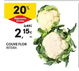 Continente couve flor inteira promoção