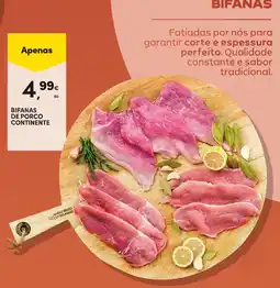 Continente Bifanas de porco continente promoção