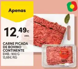 Continente Carne picada de bovino continente promoção
