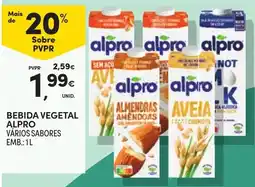 Continente Bebida vegetal alpro vários sabores promoção