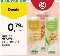 Continente Bebida vegetal continente promoção