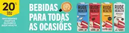 Continente Nas bebidas vegetais da marca rude health promoção