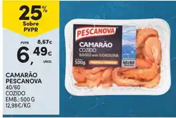 Continente Camarão pescanova promoção