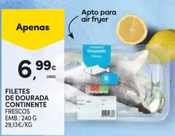 Continente Filetes de dourada continente frescos promoção