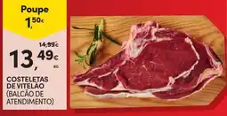 Continente Costeletas de vitelão (balcão de atendimento) promoção