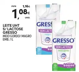 Continente Leite uht s/ lactose gresso promoção