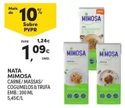 Continente Nata mimosa carne/massas/cogumelos & trufa promoção