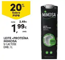 Continente Leite + proteína mimosa s/ lactose promoção