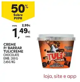 Continente Creme p/ barrar tulicreme chocolate promoção