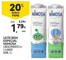 Continente Leite bem especial mimosa crescimento 3+ promoção