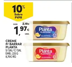 Continente Creme p/ barrar planta s/ sal c/ sal promoção