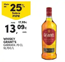 Continente Whisky Grant's promoção