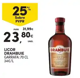 Continente Licor drambuie promoção