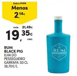 Continente Rum black pig promoção